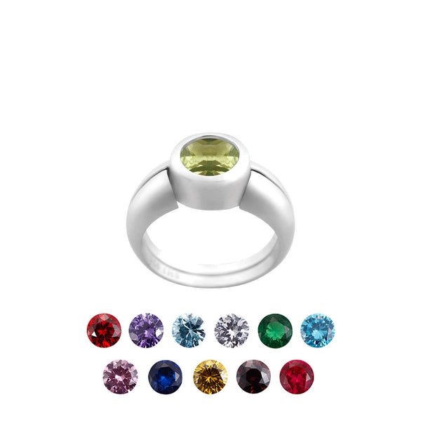 Amazon.com: Colorful Dainty Cubic Zirconia Rainbow Round